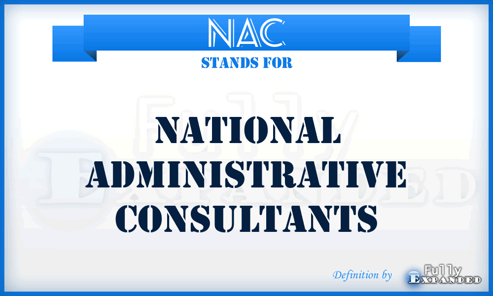 NAC - National Administrative Consultants