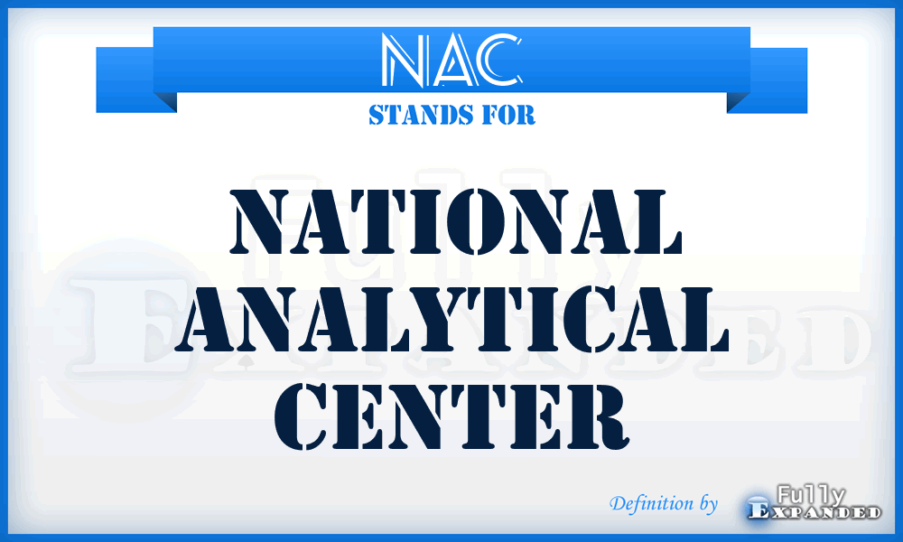 NAC - National Analytical Center