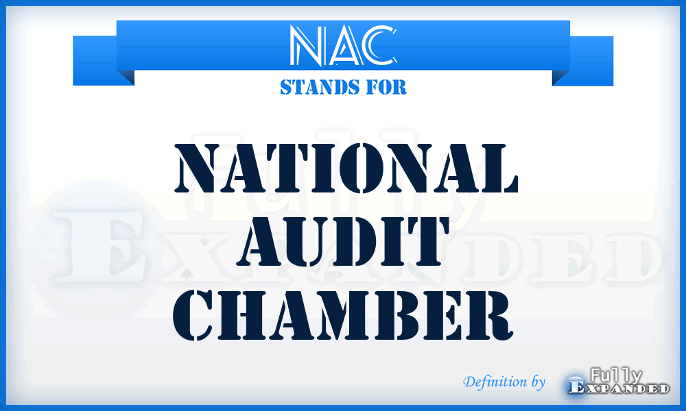NAC - National Audit Chamber