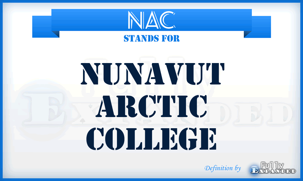 NAC - Nunavut Arctic College