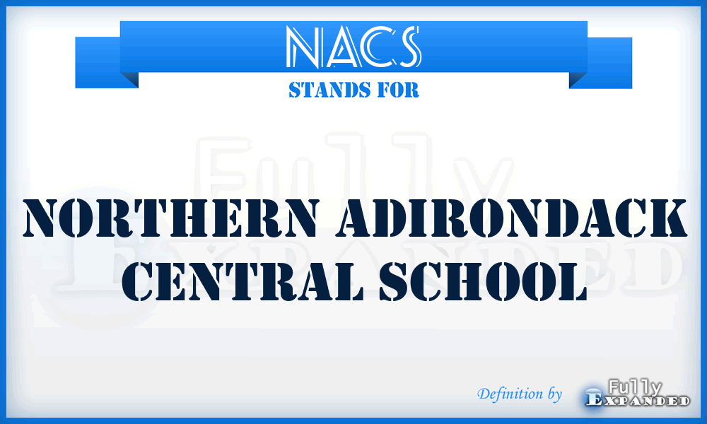 NACS - Northern Adirondack Central School