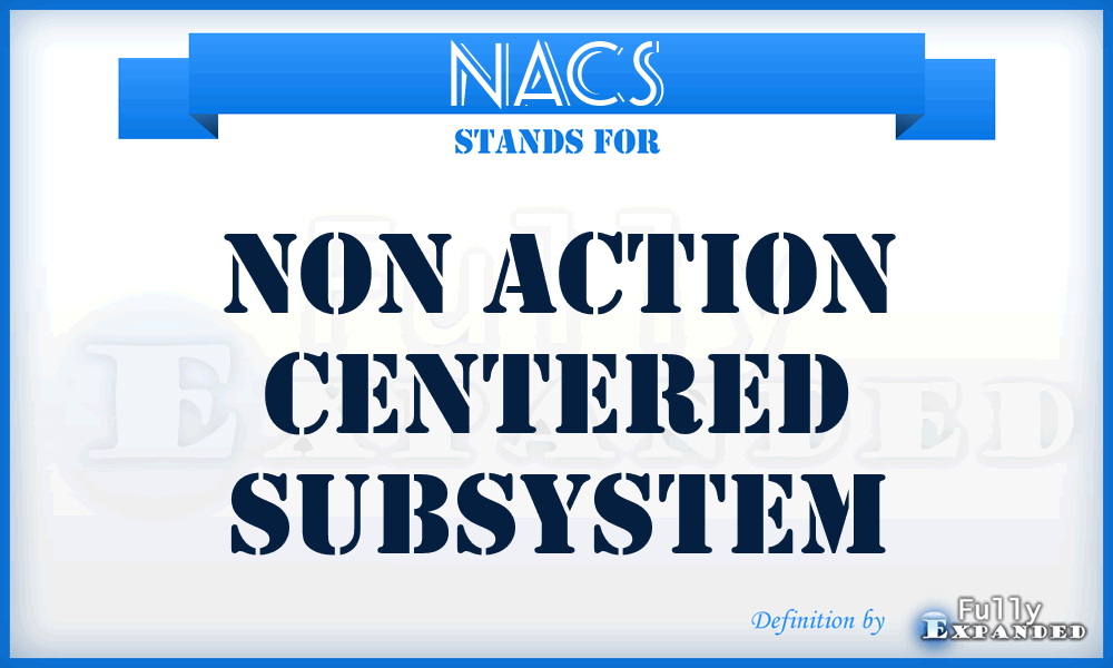 NACS - non action centered subsystem