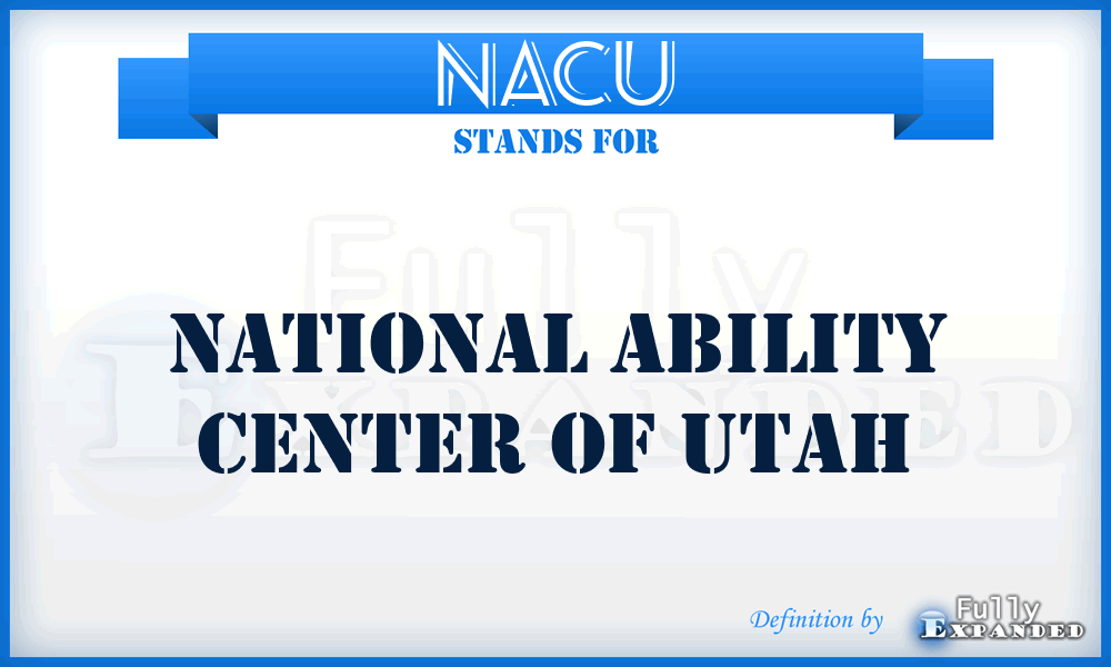 NACU - National Ability Center of Utah