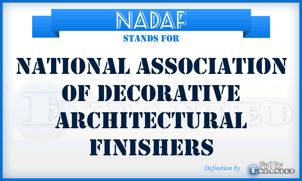 NADAF - National Association of Decorative Architectural Finishers