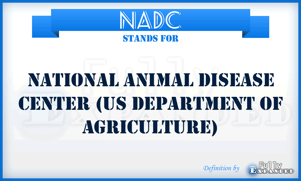 NADC - National Animal Disease Center (US Department of Agriculture)