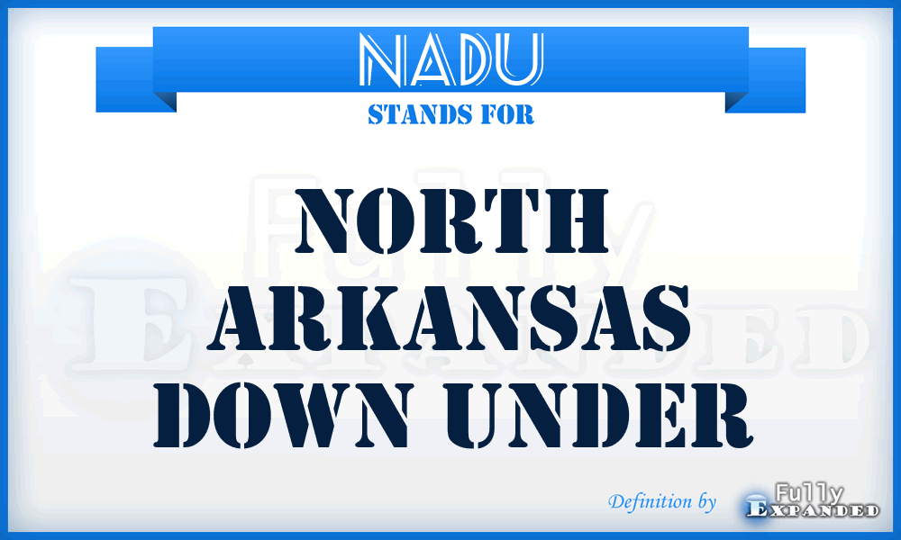 NADU - North Arkansas Down Under