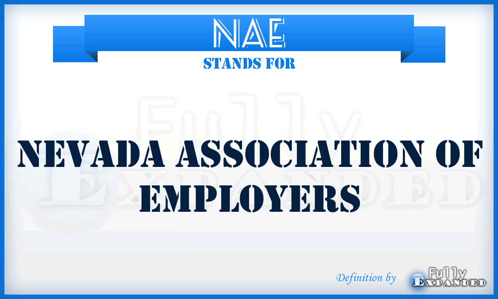 NAE - Nevada Association of Employers