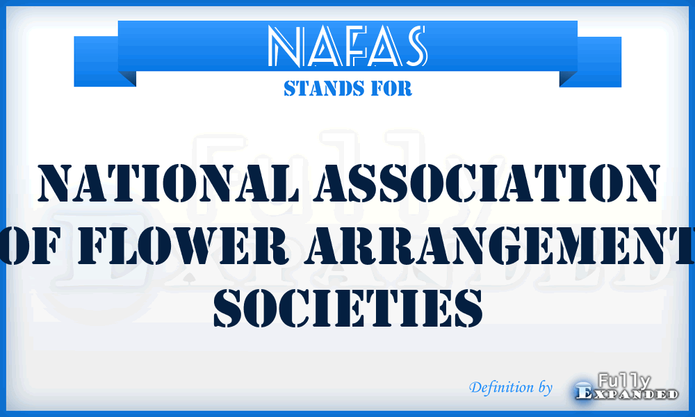 NAFAS - National Association of Flower Arrangement Societies