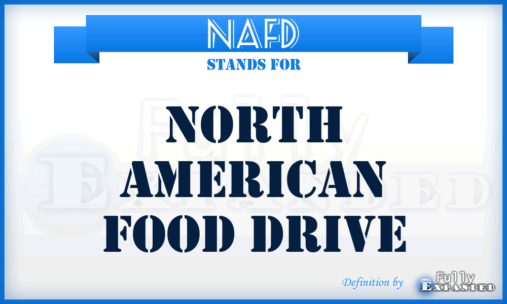 NAFD - North American Food Drive