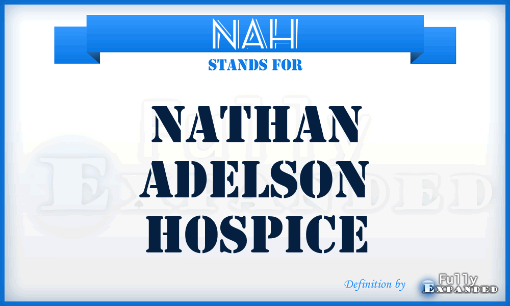 NAH - Nathan Adelson Hospice