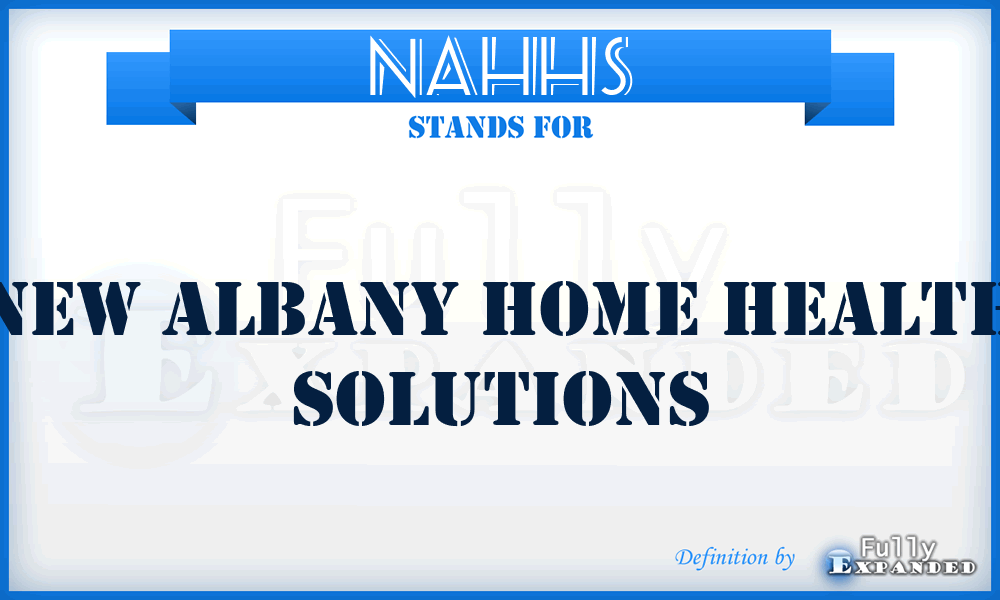 NAHHS - New Albany Home Health Solutions