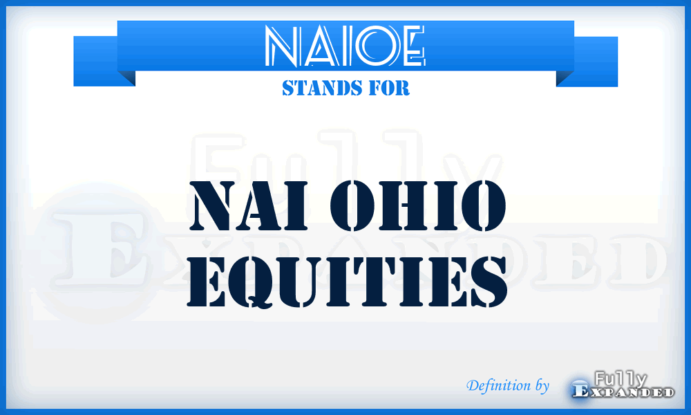 NAIOE - NAI Ohio Equities