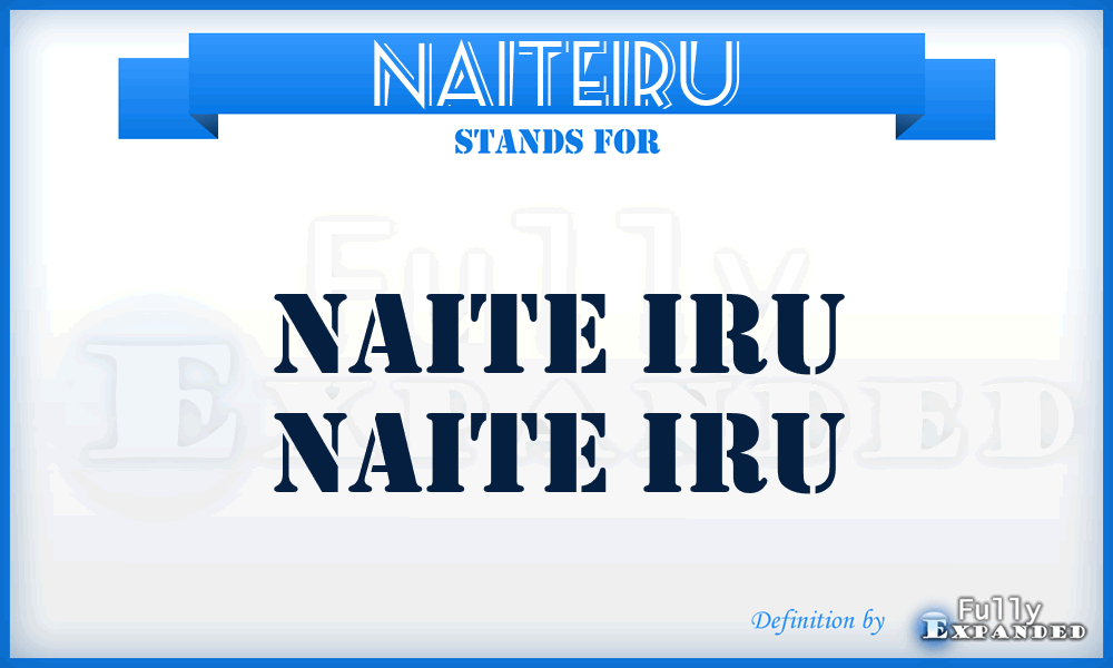 NAITEIRU - Naite iru Naite iru