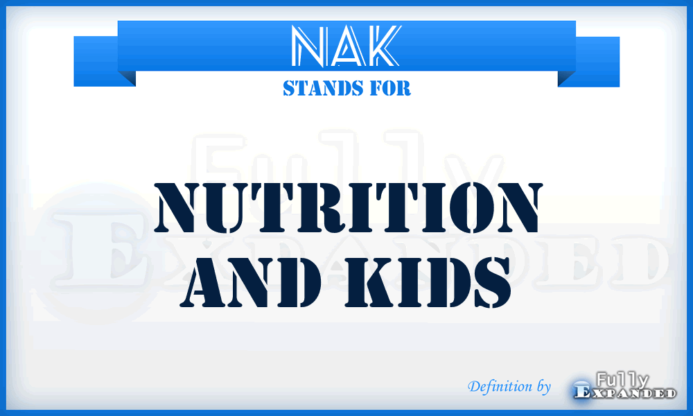 NAK - Nutrition And Kids