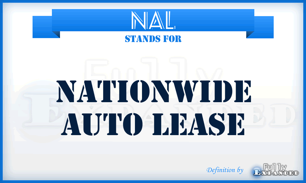 NAL - Nationwide Auto Lease