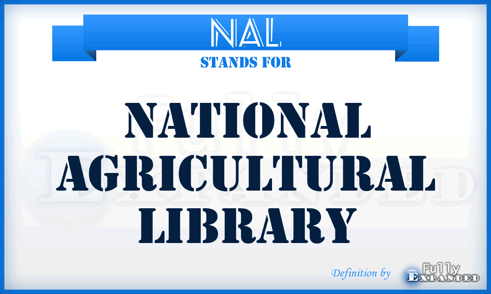 NAL - National Agricultural Library