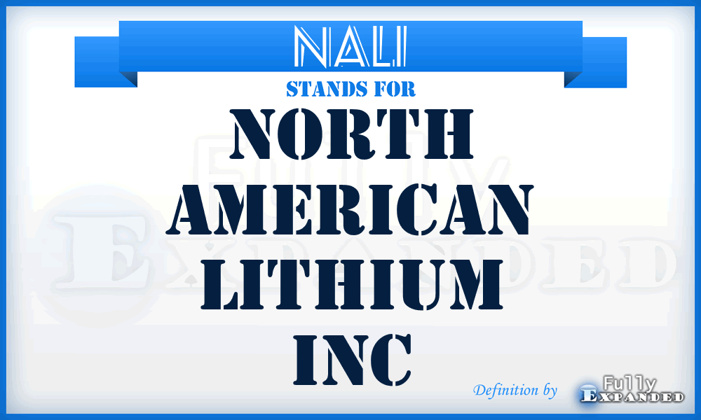 NALI - North American Lithium Inc