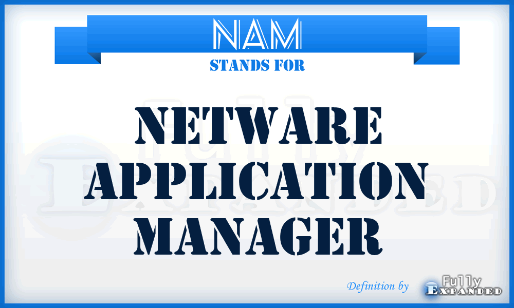 NAM - Netware Application Manager