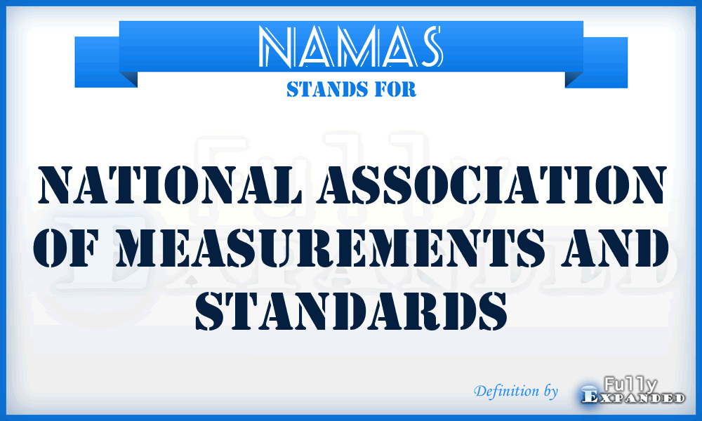 NAMAS - National Association of Measurements and Standards
