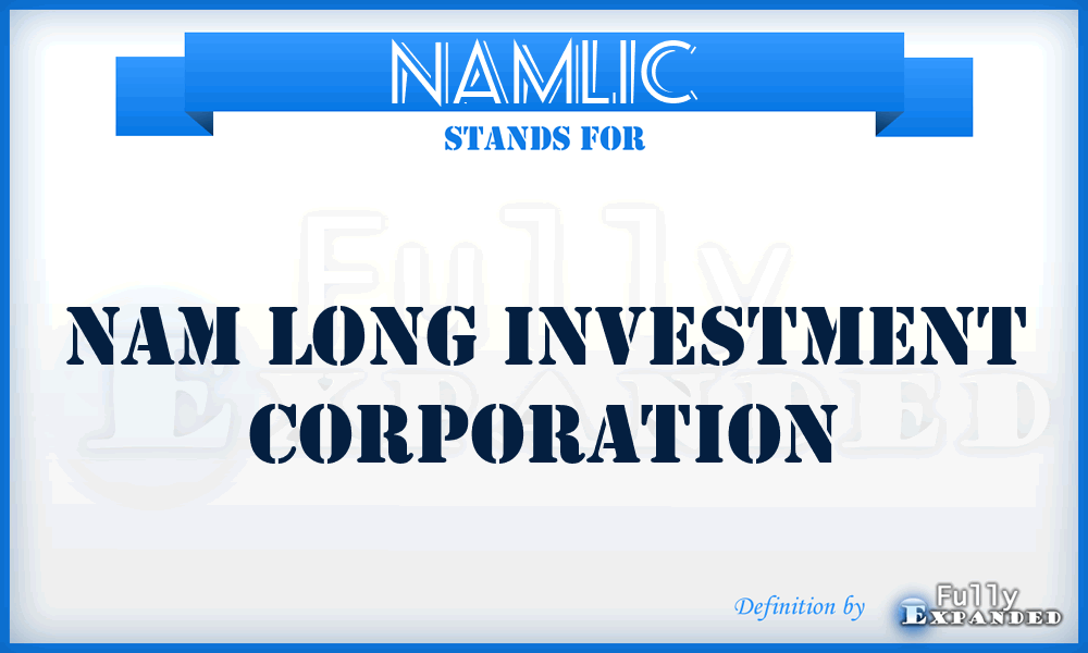 NAMLIC - NAM Long Investment Corporation