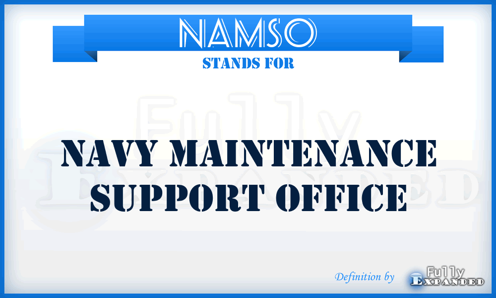 NAMSO - Navy maintenance support office