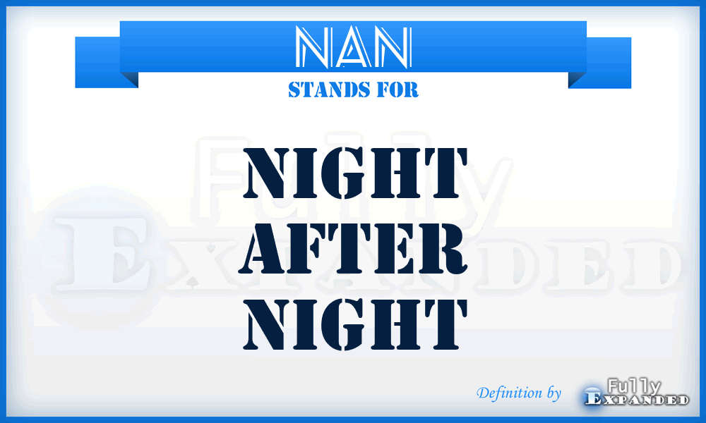 NAN - Night After Night