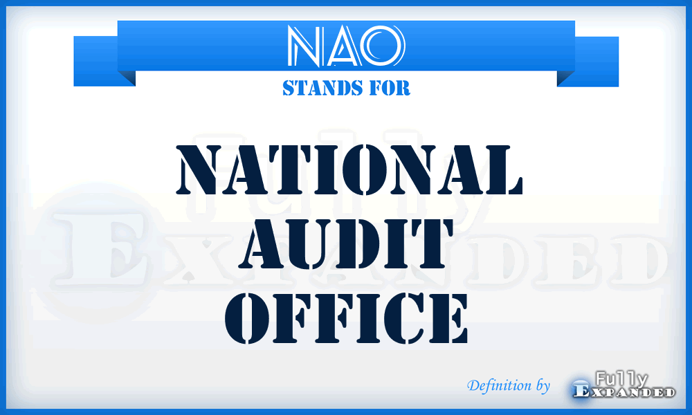 NAO - National Audit Office