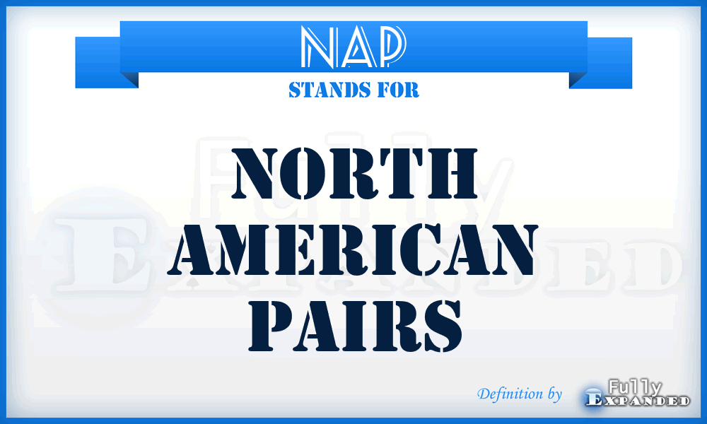 NAP - North American Pairs