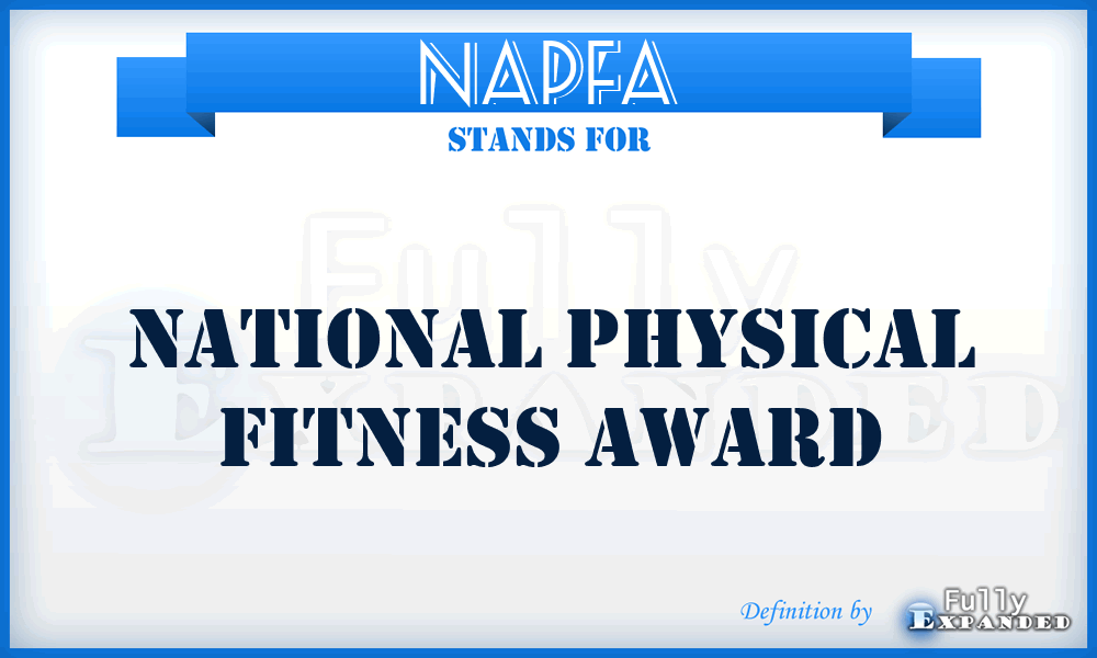 NAPFA - National Physical Fitness Award
