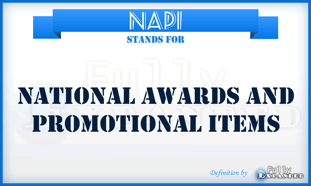 NAPI - National Awards and Promotional Items