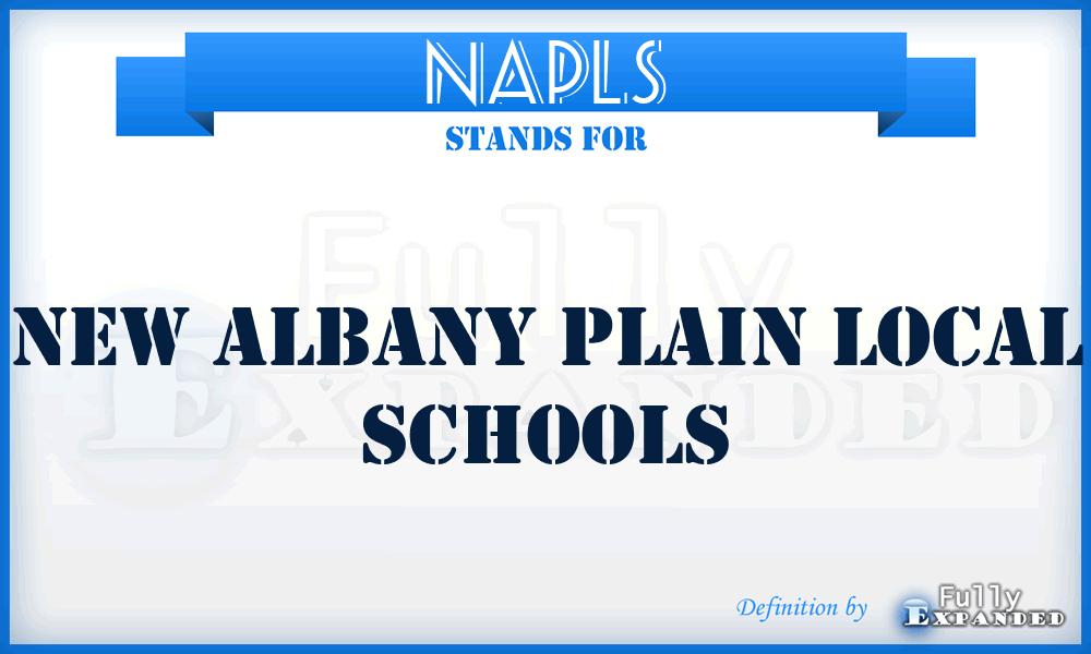 NAPLS - New Albany Plain Local Schools