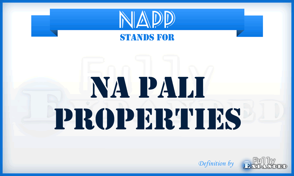 NAPP - NA Pali Properties