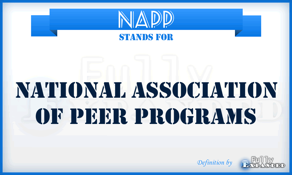 NAPP - National Association of Peer Programs
