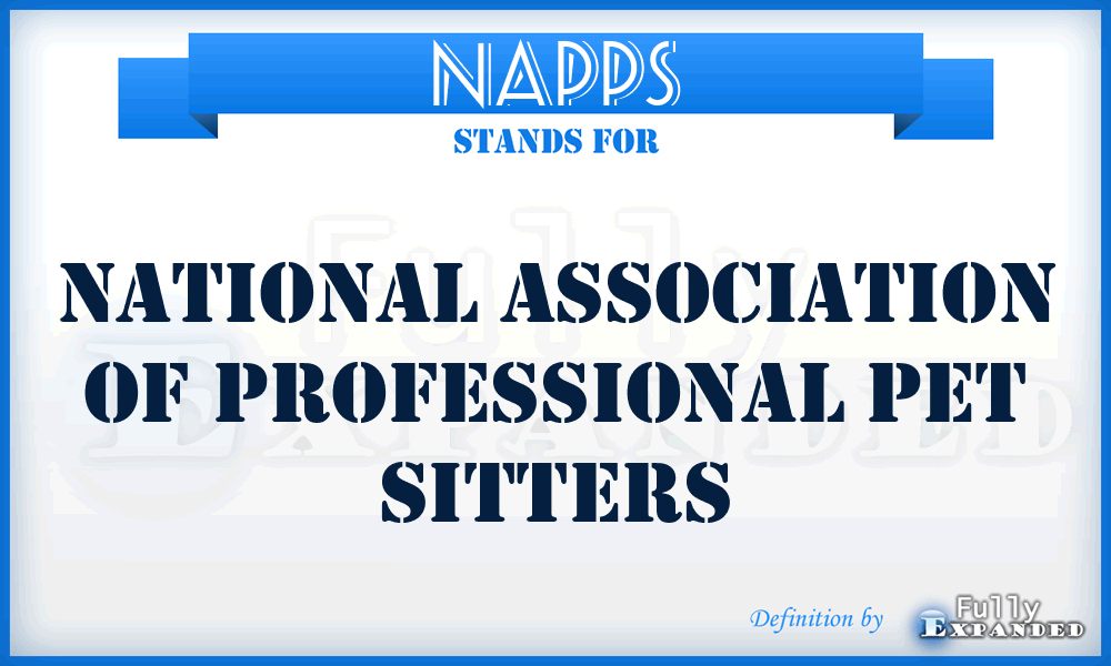 NAPPS - National Association of Professional Pet Sitters