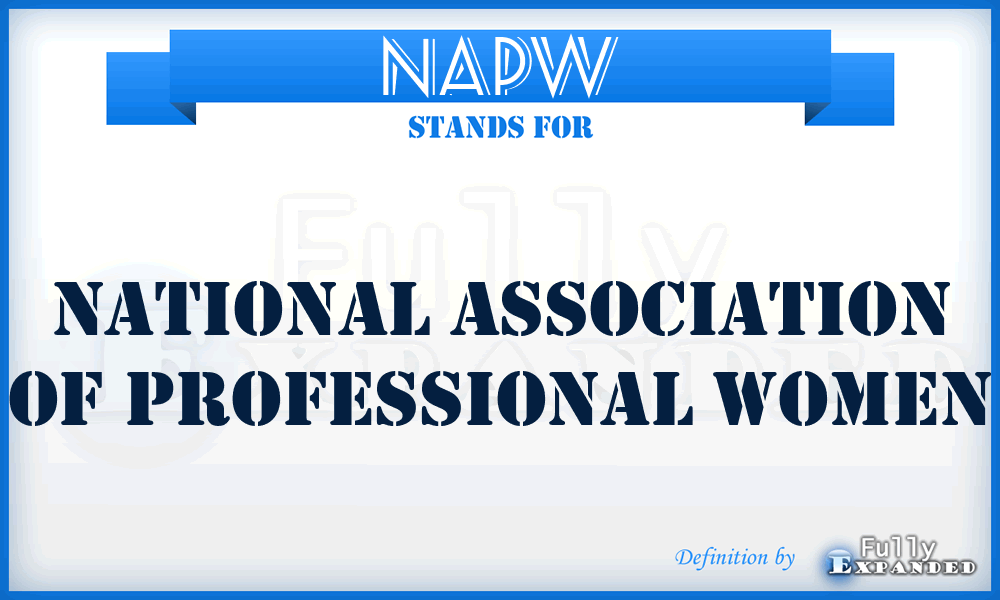 NAPW - National Association of Professional Women