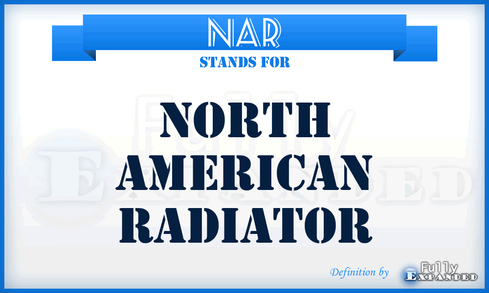 NAR - North American Radiator