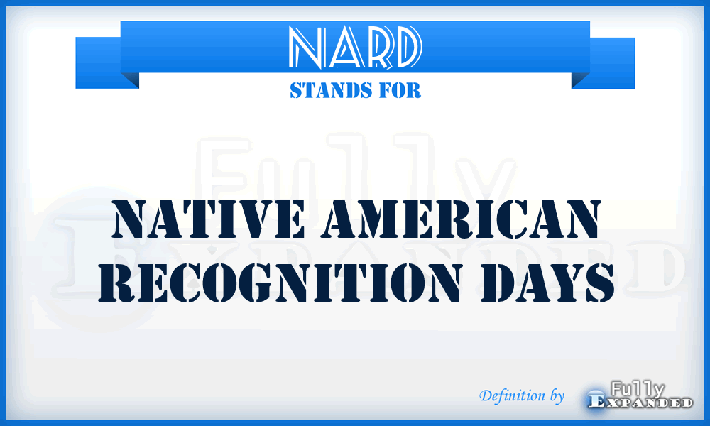 NARD - Native American Recognition Days