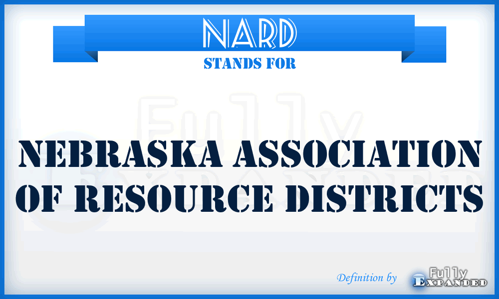 NARD - Nebraska Association of Resource Districts