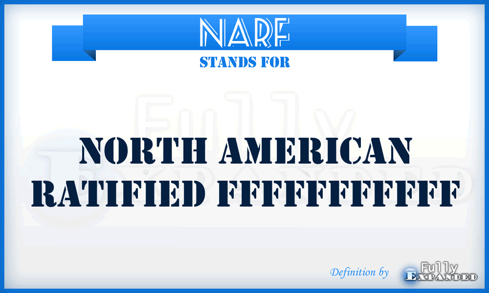 NARF - North American Ratified Fffffffffff
