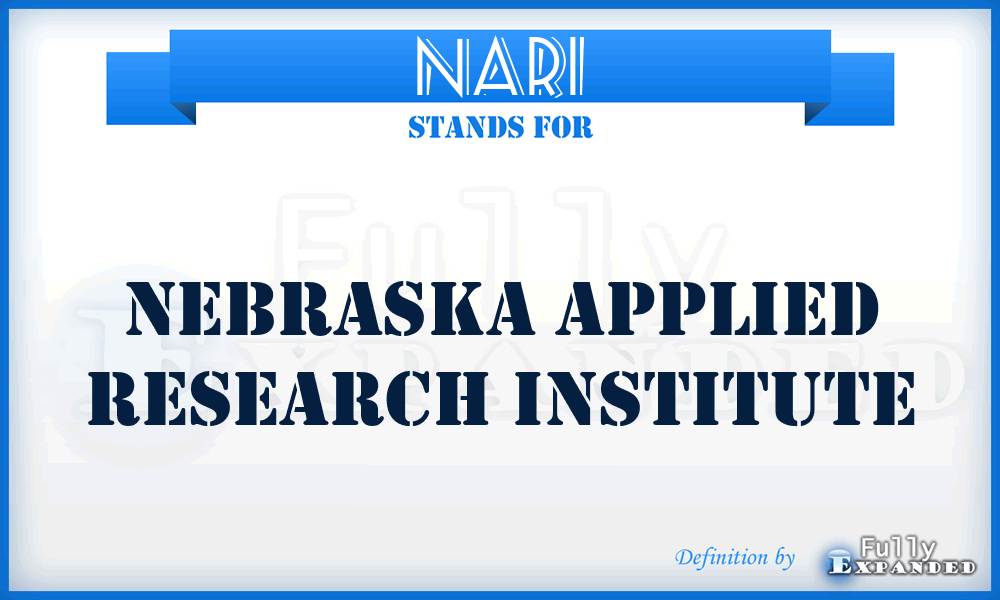 NARI - Nebraska Applied Research Institute