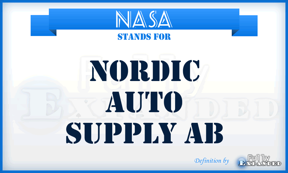 NASA - Nordic Auto Supply Ab
