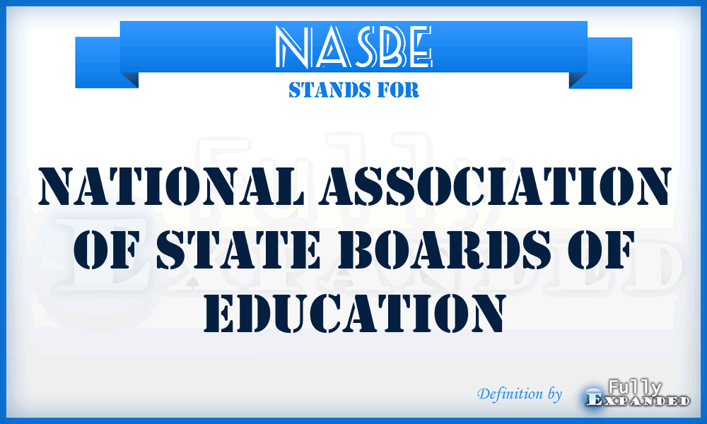 NASBE - National Association of State Boards of Education