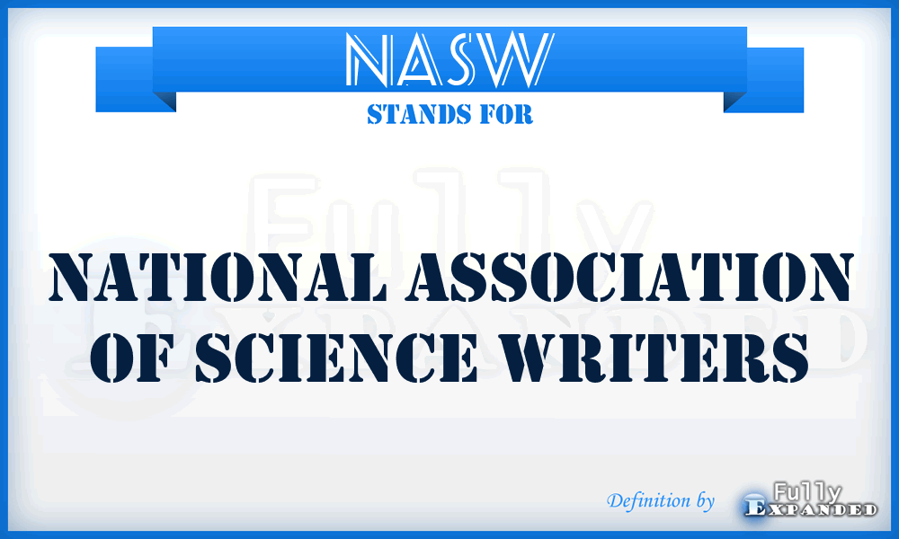 NASW - National Association of Science Writers