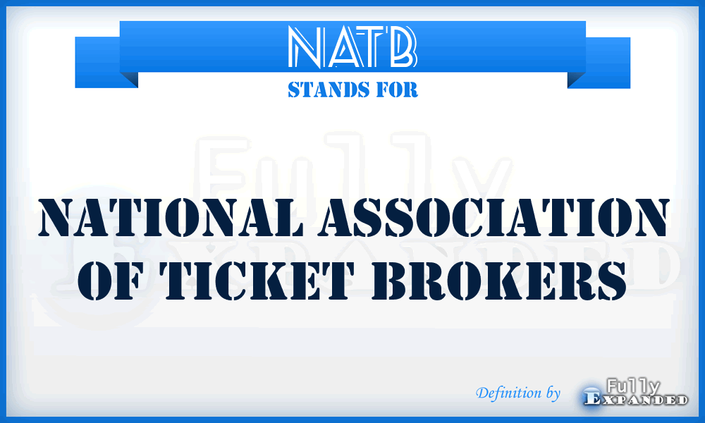 NATB - National Association of Ticket Brokers