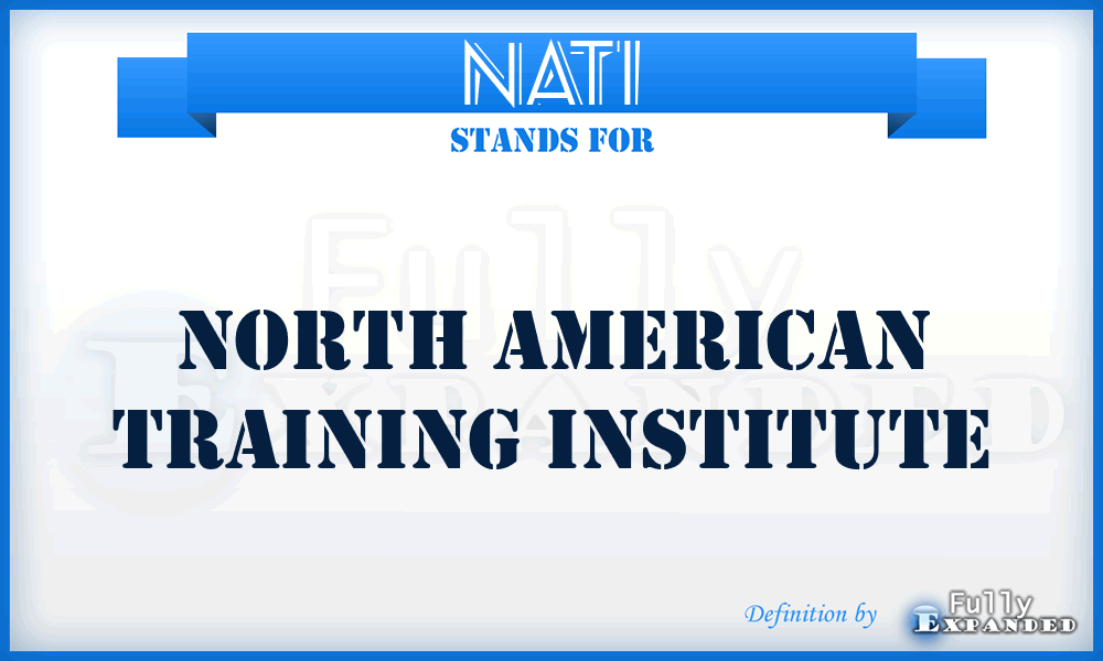 NATI - North American Training Institute