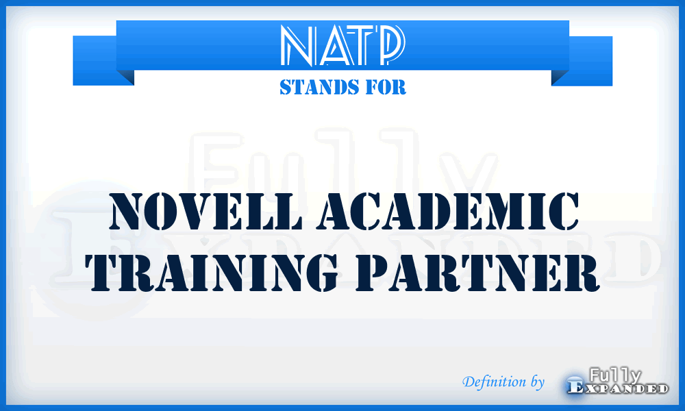 NATP - Novell Academic Training Partner