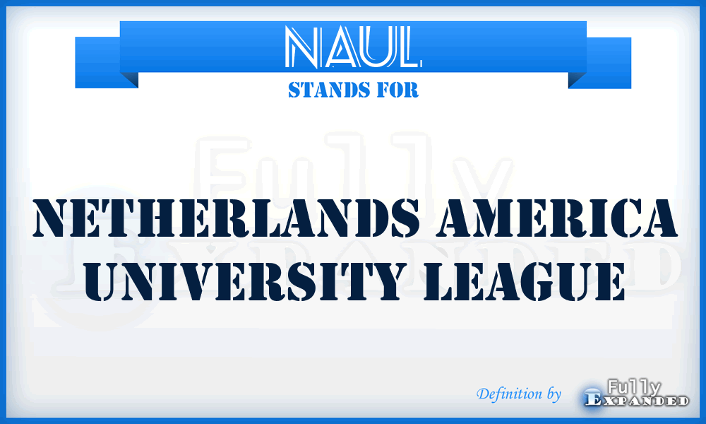 NAUL - Netherlands America University League
