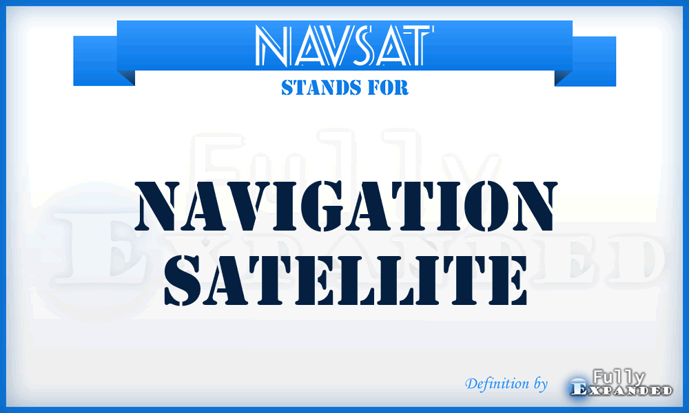 NAVSAT - navigation satellite