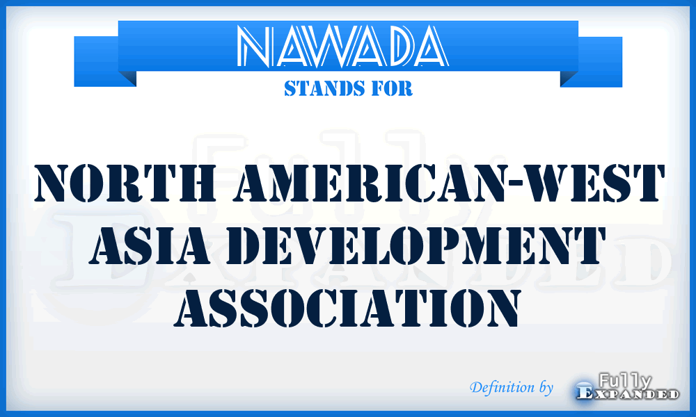 NAWADA  - North American-West Asia Development Association