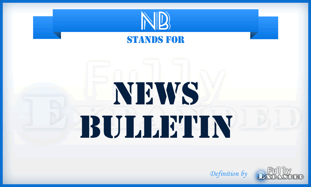 NB - News Bulletin